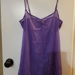 Short purple veil chemise